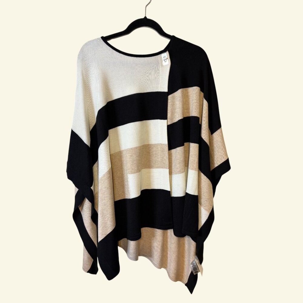 Calvin Klein Luxe Knit Poncho 🖤🤍